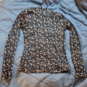 Sezane Felix Jumper Navy Miranda Print (Runs Small!)